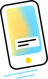 phone with text notification icon